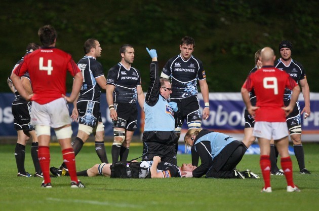 Rugby Union - RaboDirect PRO12 - Glasgow Warriors v Munster Rugby - Firhill Stadium