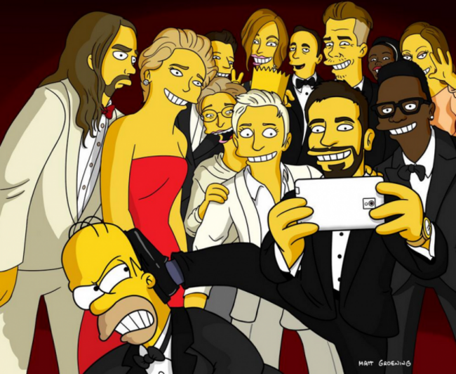 simpsonsselfieoscarellen