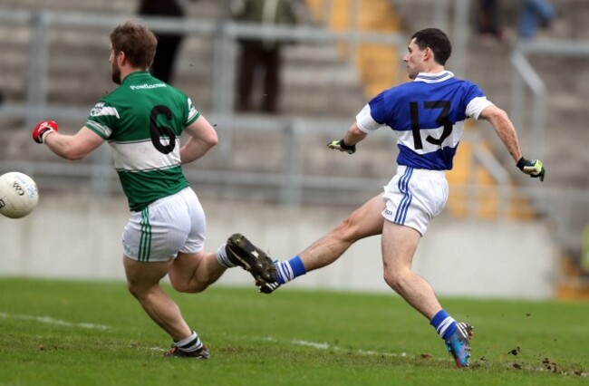 Ruairi Trainor scores his side's second goal