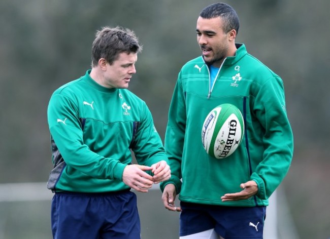 Brian O'Driscoll and Simon Zebo