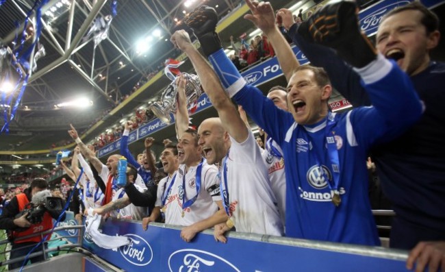 Gary Rogers lifts the cup 3/11/2013