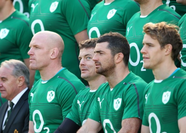 Brian O'Driscoll during the team photograph