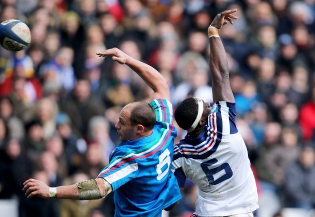 Sergio Parisse and Yannick Nyanga