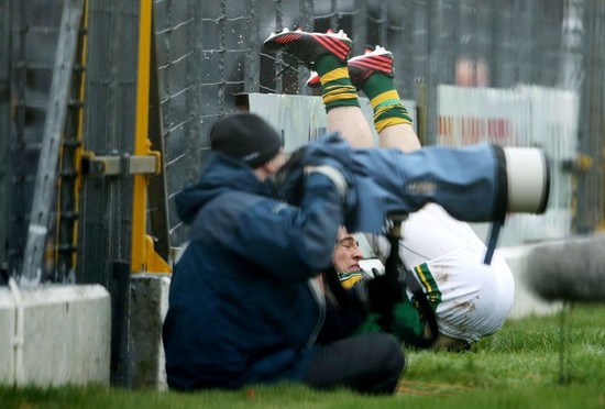 Stephen O&rsquo;Brien takes a tumble