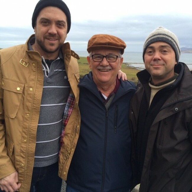 Dad turns 70 today. In Ireland. With his sons. #UnforgettableDay