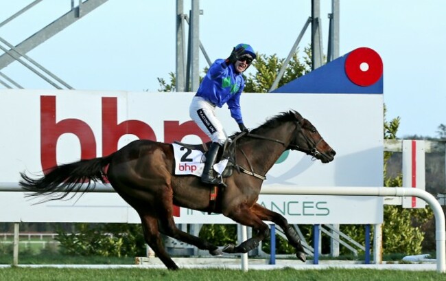 Ruby Walsh and Hurricane Fly celebrates winning