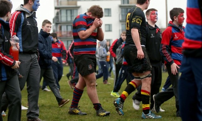 Peter Meyler dejected after the game