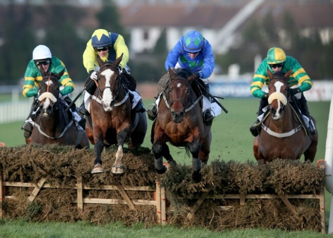 Hurricane Fly ridden by Ruby Walsh beats Our Conor ribbon by Danny Mullins and Captain Cee Bee ridden by Mark Walsh to win