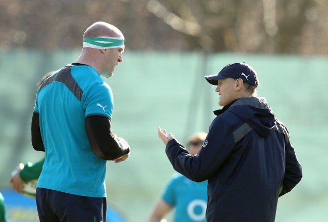 Paul O'Connell speaks with Joe Schmidt