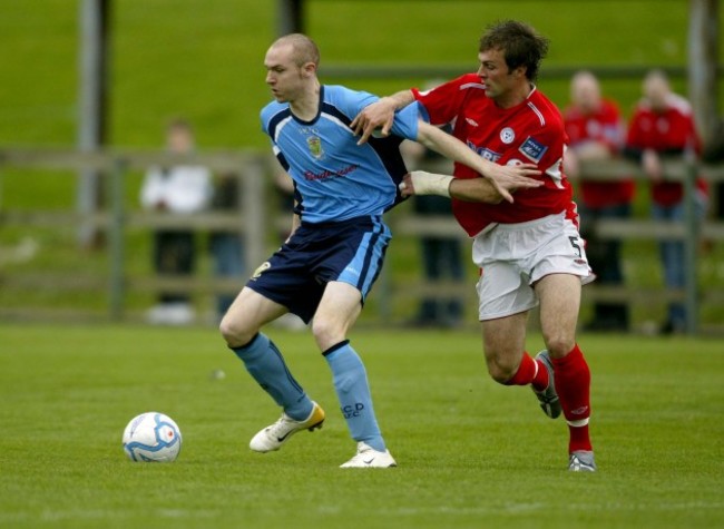 Jamie Harris tackles Conor Sammon