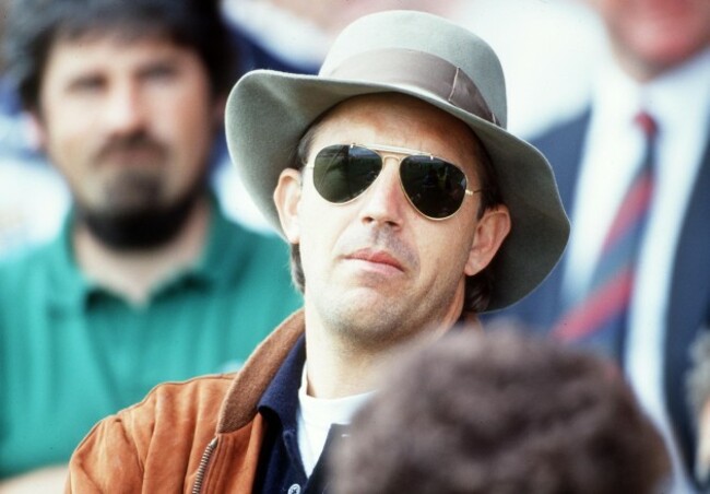 Actor Kevin Costner at the game 1992