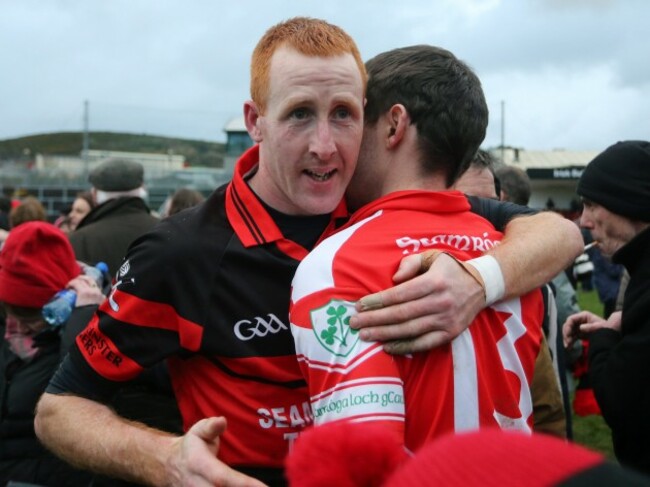 Edward Coady commiserates with Benny McCarry
