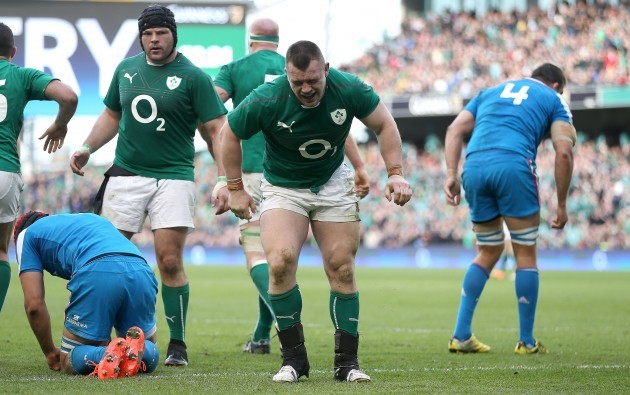 Cian Healy injured after scoring