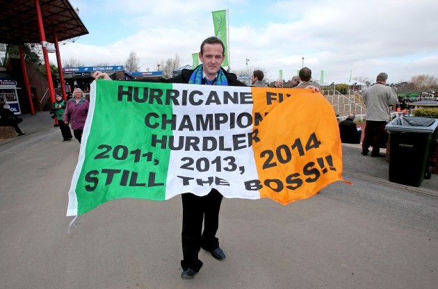 James Craven showing his support for Hurrican Fly 11/3/2014