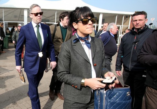 Lilly Allen arrives at Cheltenham