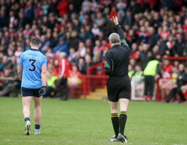 Philly McMahon send off by Fergal Kelly