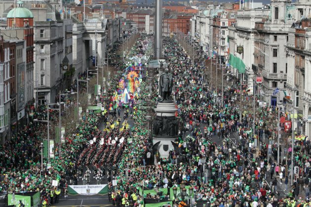 st paddys day parade map dublin