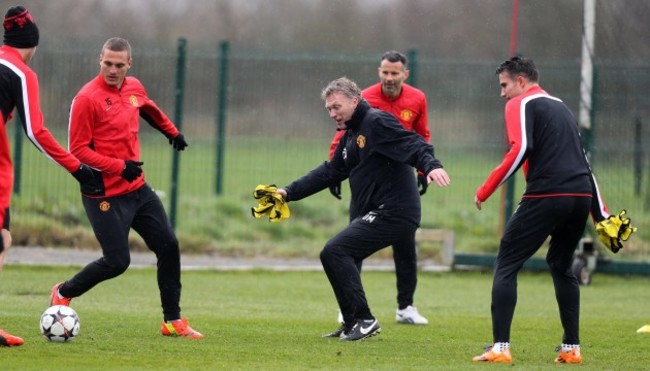 Soccer - UEFA Champions League - Round of Sixteen - Second Leg - Manchester United v Olympiacos - Manchester United Training Session - AON Training Complex