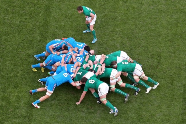 General view of a scrum