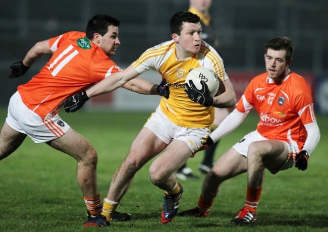 Dermot McAleese with Micheal McKenna and Callum Comiskey