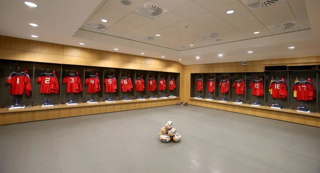 The Munster changing room