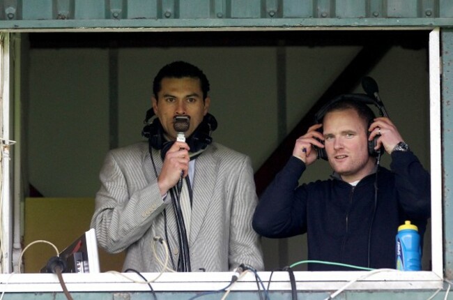 Former Cork Hurler Sean Og O hAilpin on commentary duty