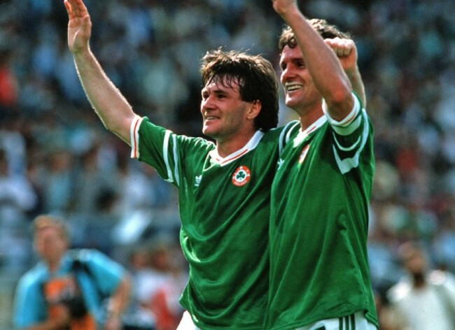 Ray Houghton and Kevin Moran