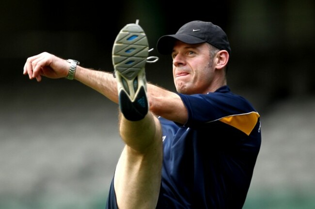 Anthony Tohill takes a kick