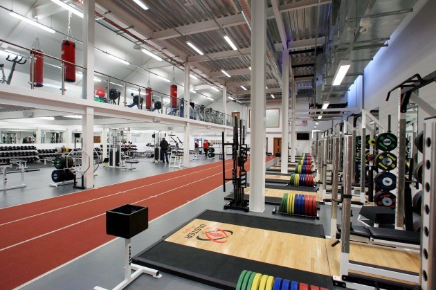 General view of the gym area