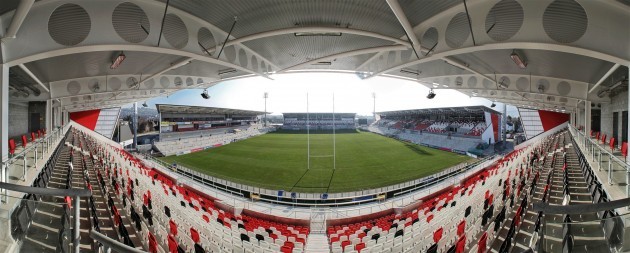 General view of the redeveloped Ravenhill stadium