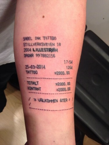 Teenager who got tattoo of McDonald s receipt gets ANOTHER ONE