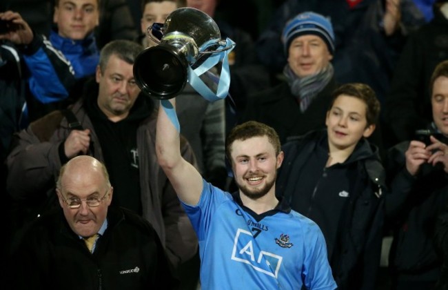 Jack McCaffrey lifts the trophy