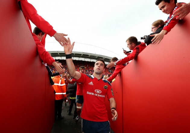 Conor Murray is congratulated by supporters