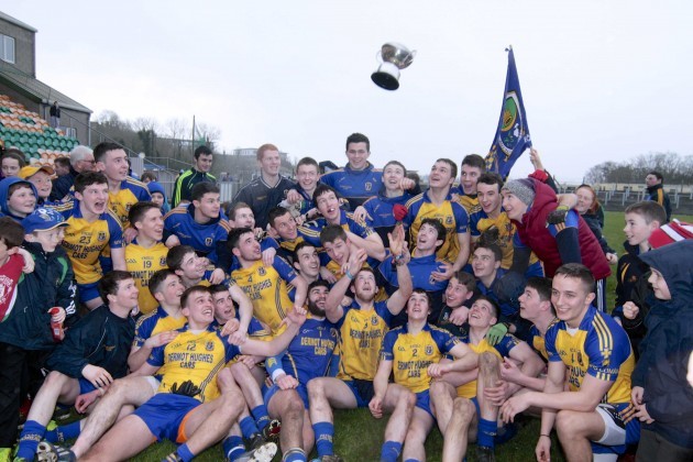 The Roscommon team celebrate after winning