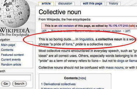 Wikipedia vandalism (Part 3: Football special!)