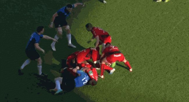 Toner Missed Tackle, 8 SHort phases later Chiocci TRy