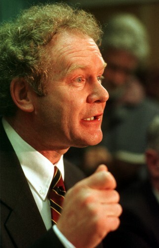 MARTIN MC GUINNESS REPUBLICANS GOOD FRIDAY PEACE AGREEMENTS NORTHERN IRELAND TROUBLES CONFLICTS PEACE TALKS PROCESS