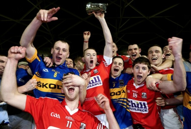 Damien Cahalane lifts the trophy