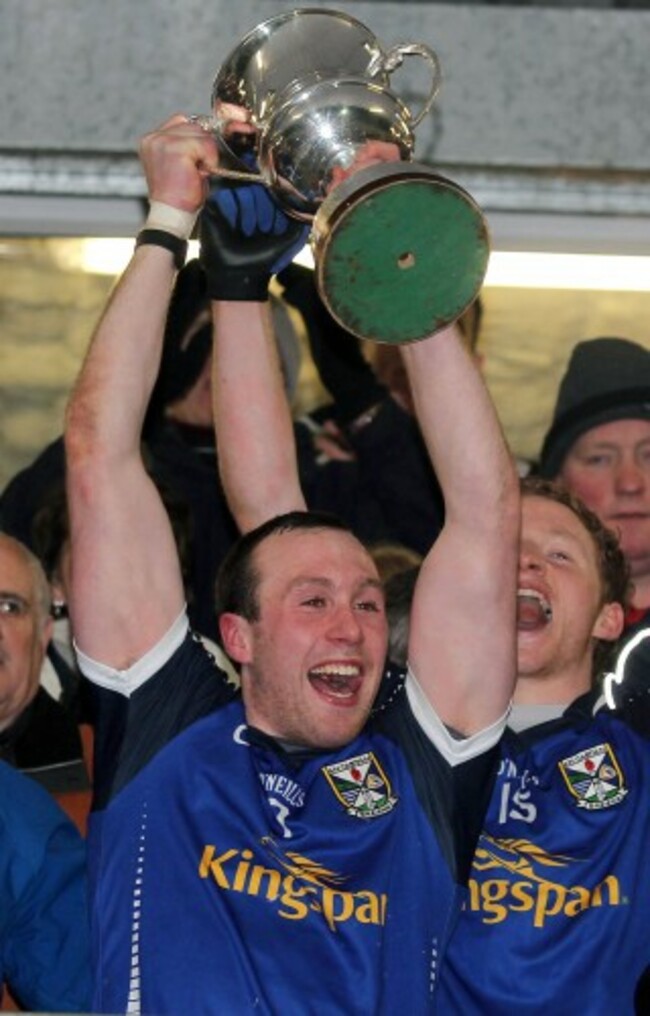 Feargal Flanagan lifts the cup 10/4/2013
