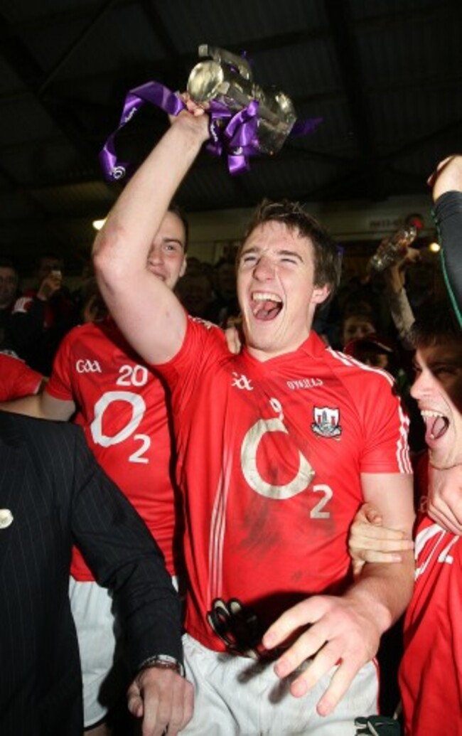 Aidan Walsh lifts the cup