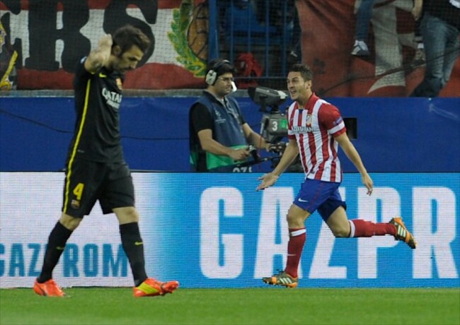 Soccer - UEFA Champions League - Quarter Final - Second Leg - Atletico Madrid v Barcelona - Vicente Calderon Stadium