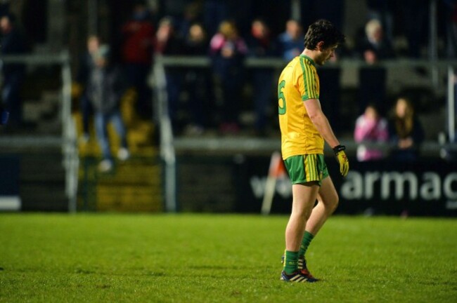 Ryan McHugh dejected after the game