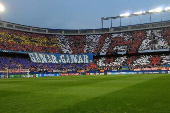 Soccer - UEFA Champions League - Quarter Final - Second Leg - Atletico Madrid v Barcelona - Vicente Calderon Stadium