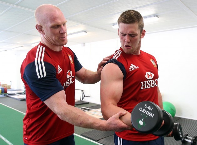 Paul O'Connell and Dan Lydiate