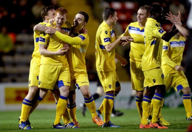 Rory Gaffney celebrates