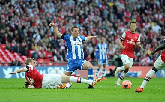 Soccer - FA Cup - Semi Final - Wigan Athletic v Arsenal - Wembley Stadium