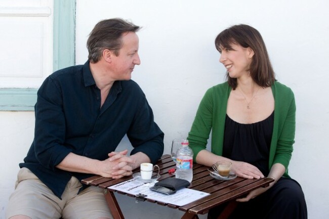 Prime Minister David Cameron holidays in Lanzarote