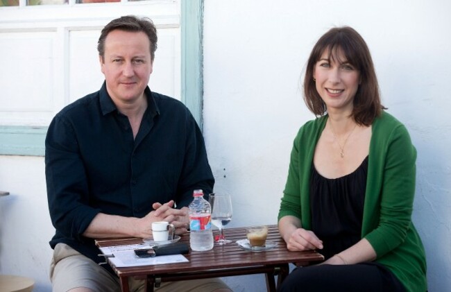 Prime Minister David Cameron holidays in Lanzarote