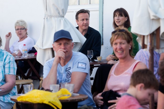 Prime Minister David Cameron holidays in Lanzarote