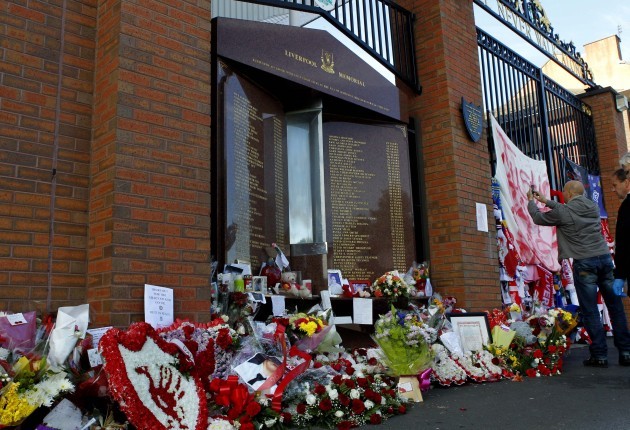Hillsborough Memorial at Anfield